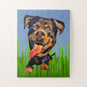 Drôle Carton Rottweiler 30 Piece Puzzle