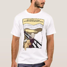 Drôle Cartoon avec T-shirt chien