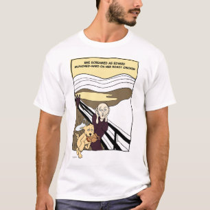 Drôle Cartoon avec T-shirt chien