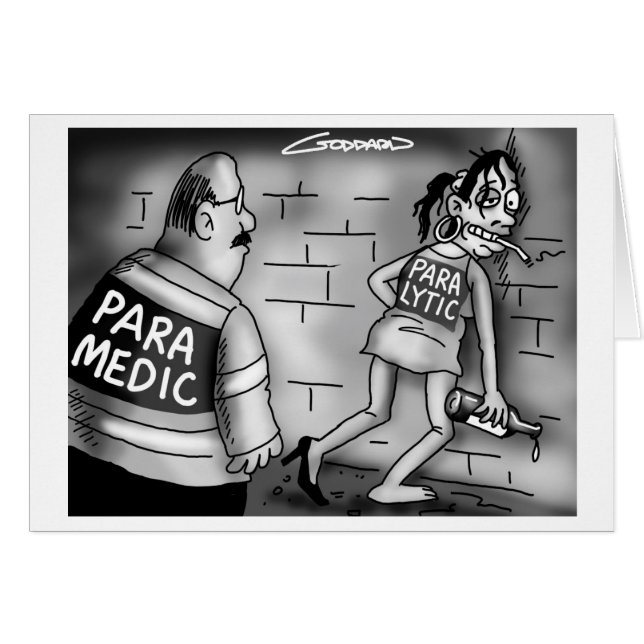 Drôle Cartoon Card par Clive Goddard (Devant horizontal)