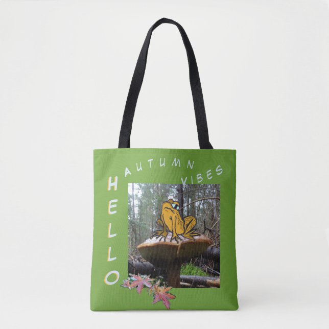 Drôle Cartoon de crapaud sur le Sac fourre-tout de (Devant)