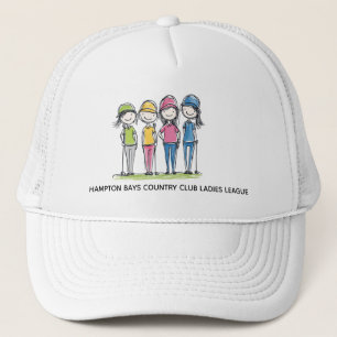 Drôle Cartoon Golf Casquette - Dames League Editio