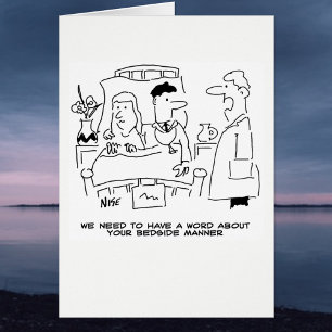 Drôle Cartoon Médicale Docteur's Bedside Manner