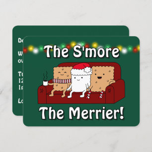Drôle Cartoon S'more Noël Fête Invitation