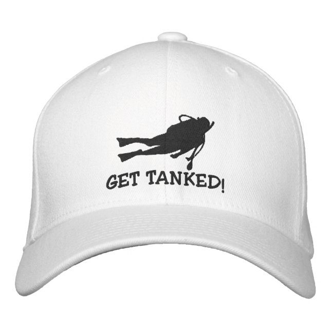 Drôle Casquette brodé de plongée de la SCUBA (Devant)