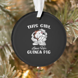 Drôle Cette Fille Aime Son Cochon De Guinée Mignon