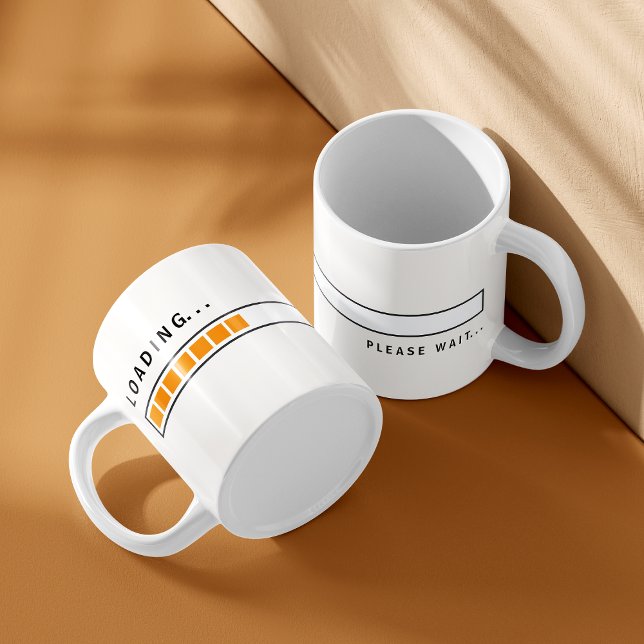 Drôle Chargement Bar Café Mug (Créateur téléchargé)