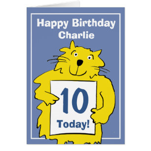 Drôle chat de dessin animé pour personnaliser