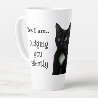 Drôle chat noir en céramique Mug