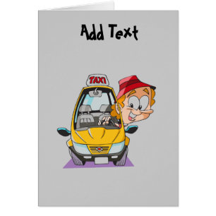 Drôle chauffeur de taxi caricature personnalisée
