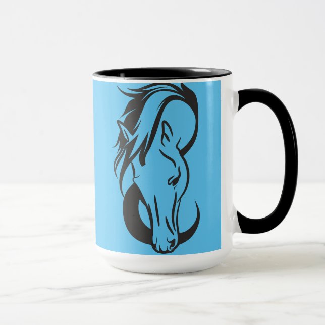 Drôle Cheval Mug (Droite)