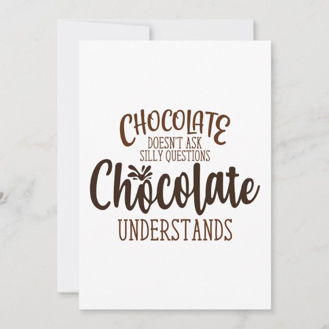 Drôle Chocolat Amant Cadeau Saint Valentin Carte (Devant)