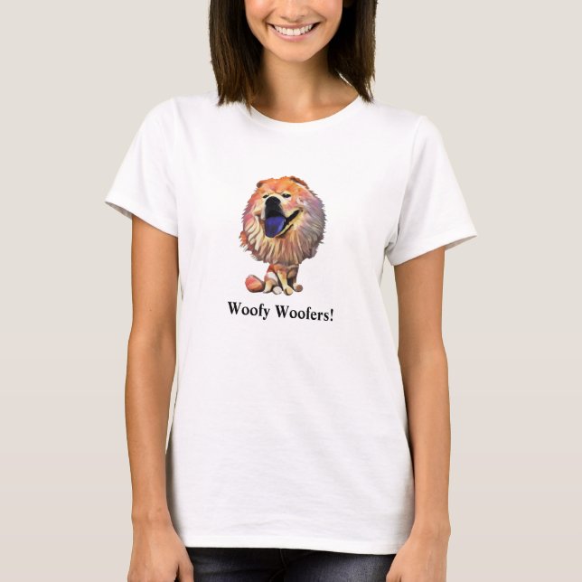 Drôle Chow Chow Chien T-Shirt féminin (Devant)