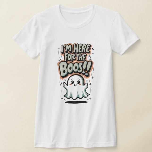 Drôle Citation Fantôme Halloween T-shirt (Poser)