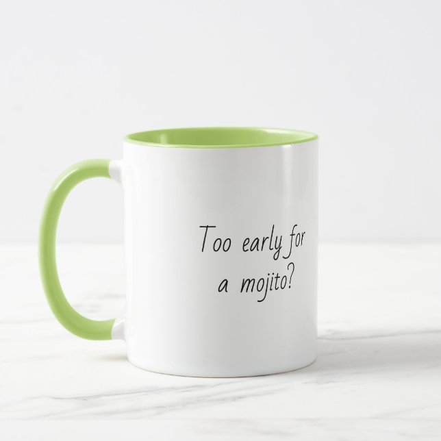 Drôle Citation tendance Cadeau Café Mug Mojito ver (Gauche)
