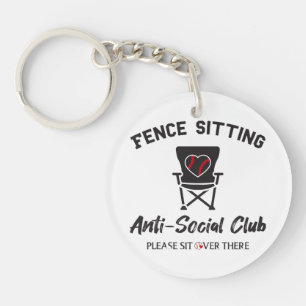 Drôle clôture assis Anti Social Club Baseball Soft