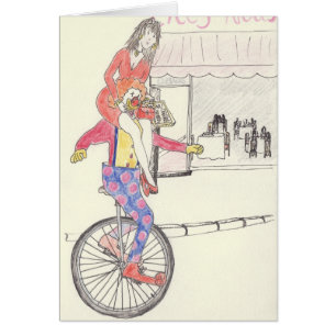Drôle Clown Romance Quirky Love Dessin Art Humour