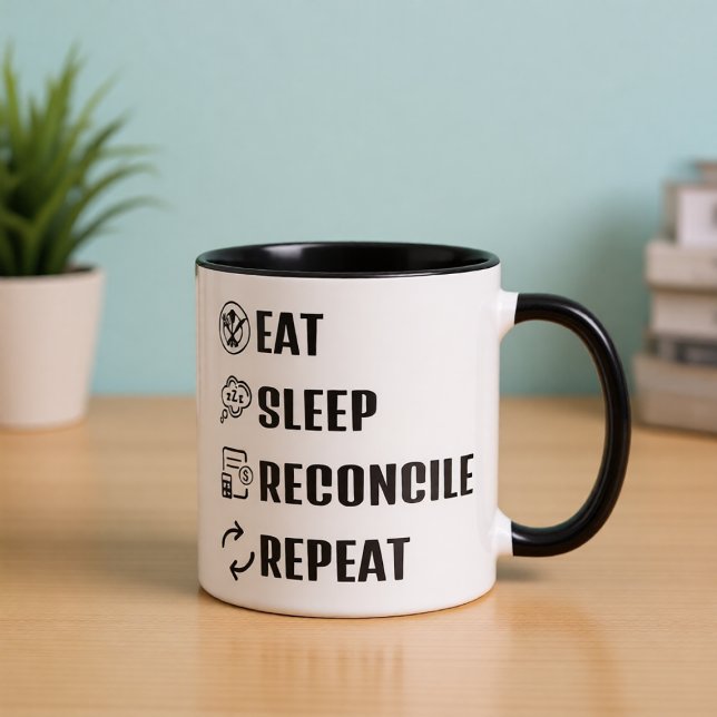 Drôle Comptabilité Café Mug (Créateur téléchargé)