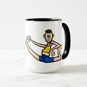 Drôle Cool mâle Yoga Mug