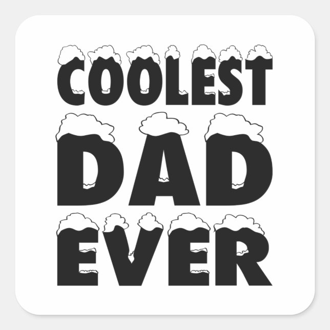 Drôle Coolest Papa Jamais Fête des pères | Sticker (Devant)