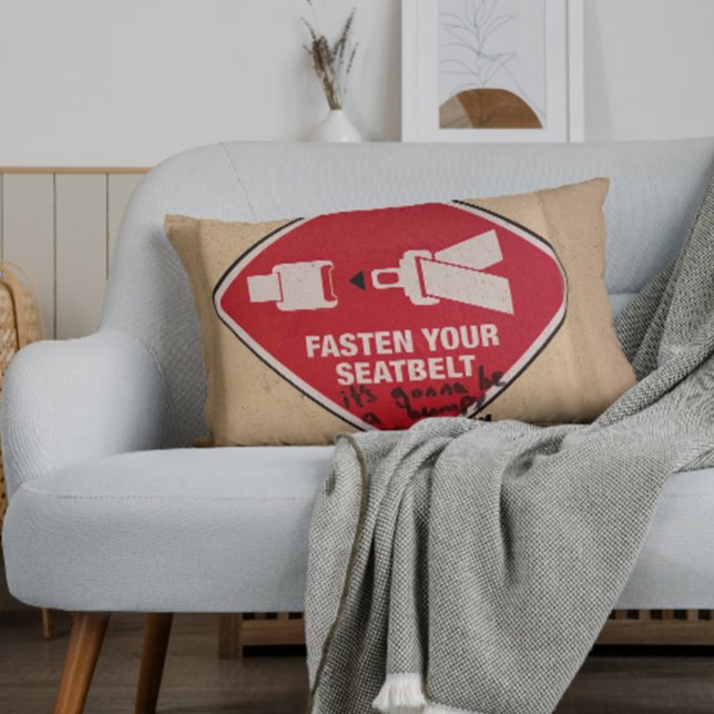 Drôle Coussin Attachez votre ceinture de sécurité, (Créateur téléchargé)