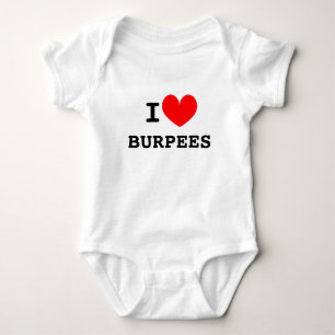 Drôle de body bébé « J'aime les burpees » Humour