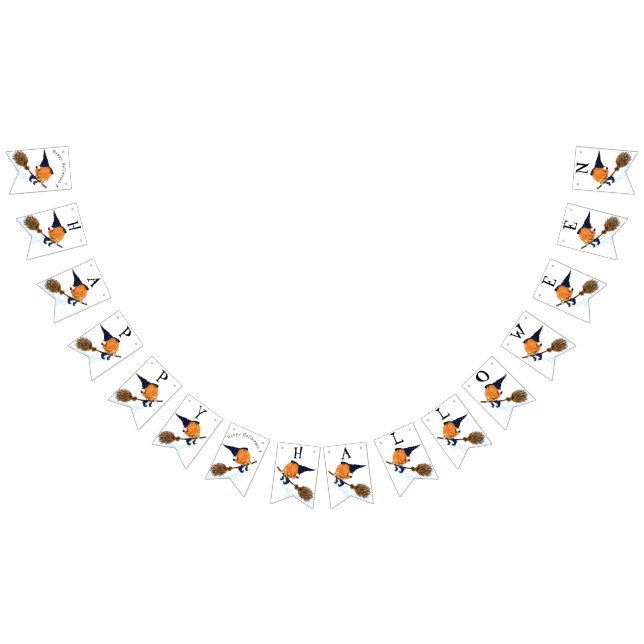 Drôle de Bunny drapeaux Halloween sorcier Citrouil (Tout)