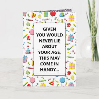 drôle de carte d'anniversaire adulte