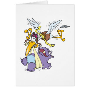 drôle de cigogne à livrer bébé hippo