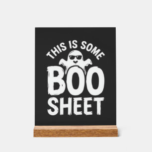 Drôle de feuille de Boo fantôme Halloween Design_1