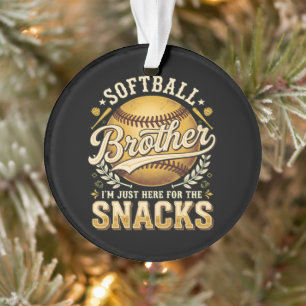 Drôle de Frère de Softball Snacks Sports
