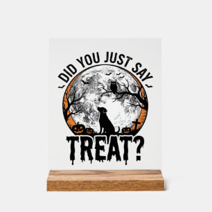 Drôle de friandise pour chien Halloween Design vec