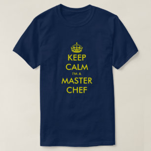 Drôle de garder calme t-shirt cuisine pour le che