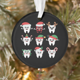 Drôle Dental Noël Dents mignon Noël Dentiste
