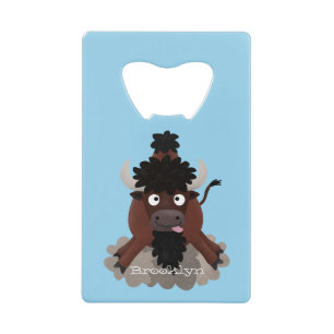 Drôle dessin animé de bison de buffle