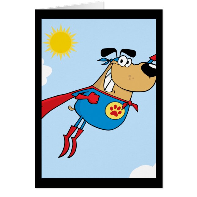 Drôle dessin animé de super chien (Devant)