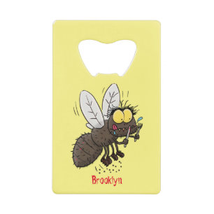 Drôle dessin animé d'insecte de la mouche à cheval