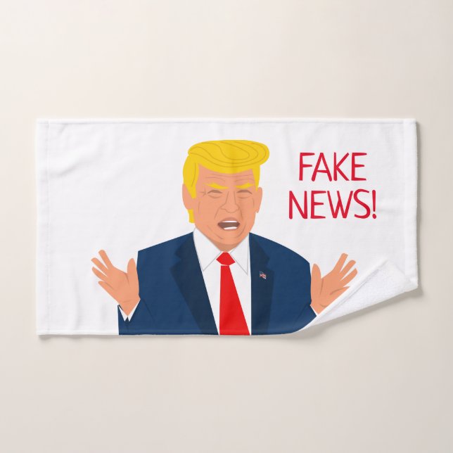 Drôle dessin animé Donald J Trump dessin à main se (Serviette à main)
