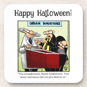 Drôle Dessous de verre d'Humour Halloween