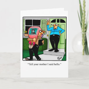 Drôle Divorce Humour Carte de voeux pour lui