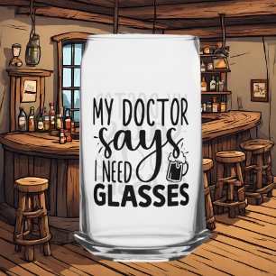 Drôle Docteur lunettes art mot