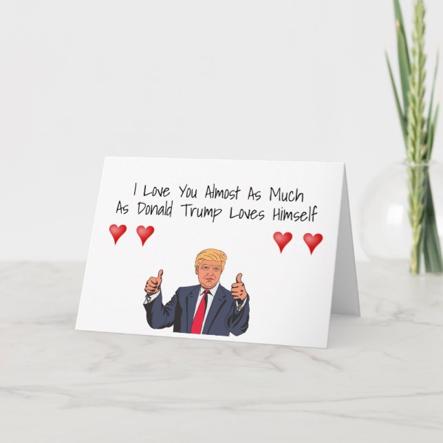 Drôle Donald Trump Carte de la Saint-Valentin (Devant)