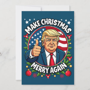 Drôle Donald Trump Carte de Noël