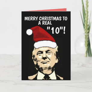 Drôle DONALD TRUMP CARTES DE NOËL, pour elle
