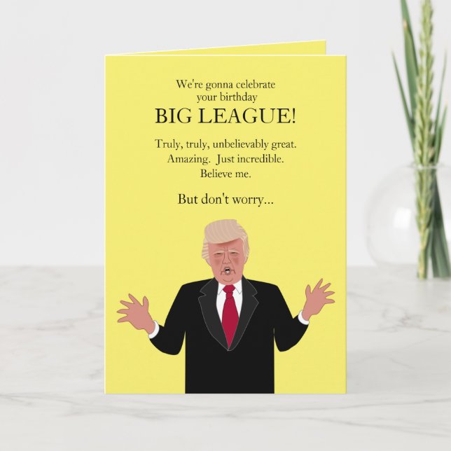 Drôle Donald Trump Célèbre Discours de la carte d' (Devant)