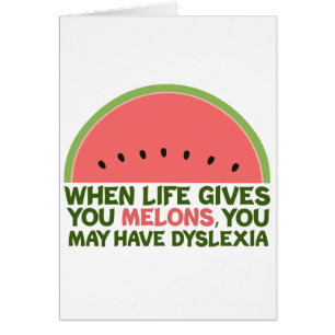 Drôle Dyslexia Citation Dyslexique Carte Humour