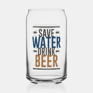 Drôle économiser l'eau boire de la bière mot art
