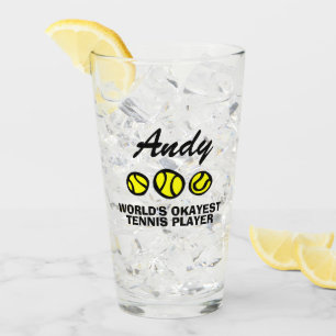 Drôle en verre tumbler cadeau pour okayest joueur 
