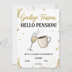 🎉 Drôle et Élégant Retraite Party Invitation   C