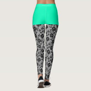Drôle Faux Black Lace Leggings Faux Short
